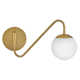 Granger Single Light Steel Dimmable Plug-in Swing Arm Sconce