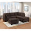 Chaise de salon sans accoudoirs en tissu noir café, dossier moderne-1383150722