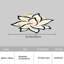 Izzabella 10-Light 85cm Acrylic LED Flush Mount