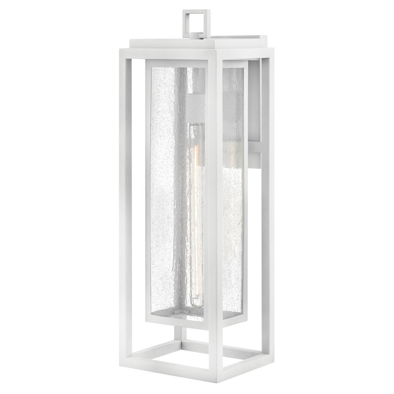 Wall Light, Textured White, 27" H x 9" W x 8.5" D