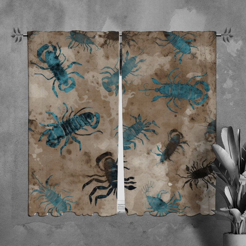 Paire de rideaux obscurcissant en polyester Lucresia, H 82 po x l 40 po