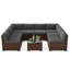 Ensemble de conversation modulaire en rotin pour 8 personnes avec coussins-452086264-463747202