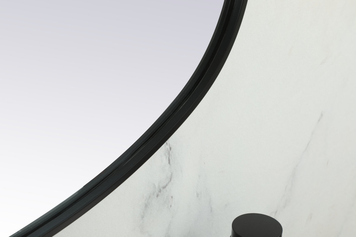 Bertin Mirror, Black, 48"  x 24" 