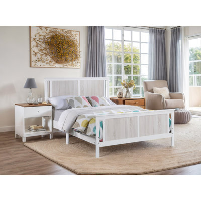 Lit standard en bois massif Cashten
