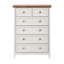 Commode 6 tiroirs Beige