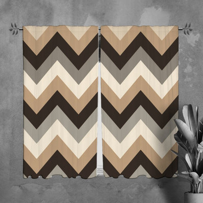 Paire de rideaux obscurcissant en polyester Mycala