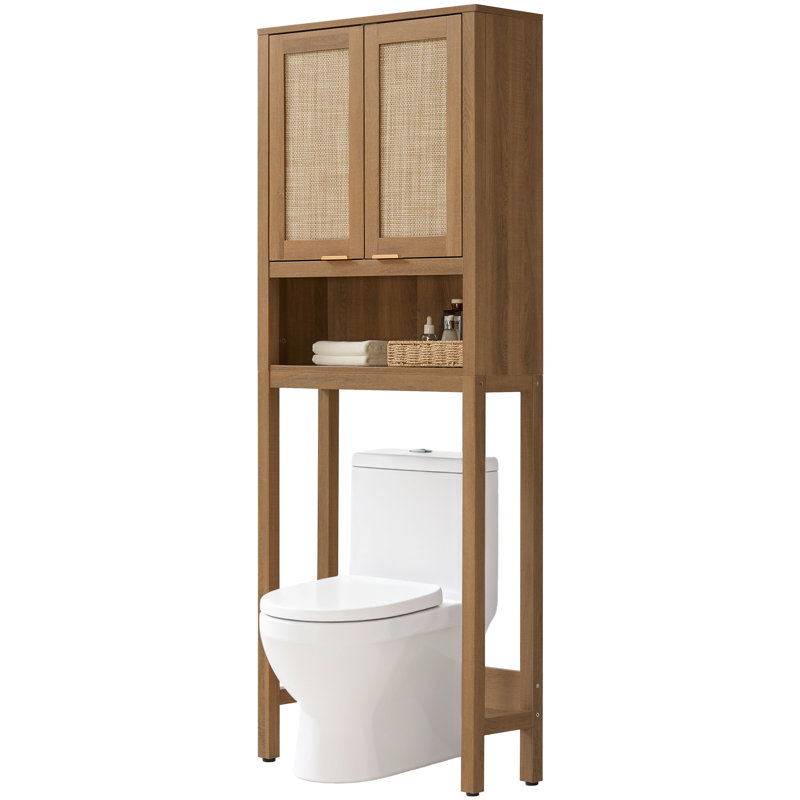 Armoire de rangement pour salle de bain Boho, Brun