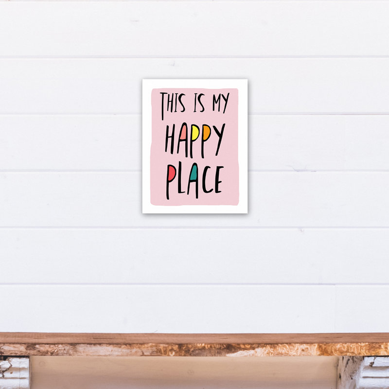 « daisie my happy place », art, H 14 po x l 11 po, Toile tendue