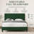 Bed Frame with Headboard, Upholstered Platform Bed with Button Tufted Desigh-93033534-93033533