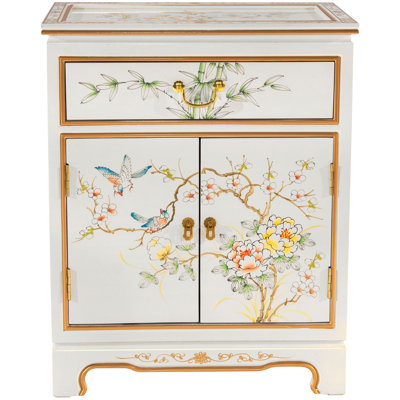 Abitha Solid Wood Accent Cabinet