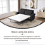 Canapé-lit, canapé-lit avec matelas, canapé-lit modulaire à 2 places de 74 po, canapé-lit moderne en lin convertible, meubles de salon pour petits espaces, appartement, studio