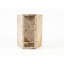 Table d'appoint hexagonale en marbre rose, grain unique et pierre très brillante, 40 cm, finition polie luxueuse, hauteur