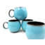 Rustic Ceramic Stoneware Coffee Benesh Mug Set of 4