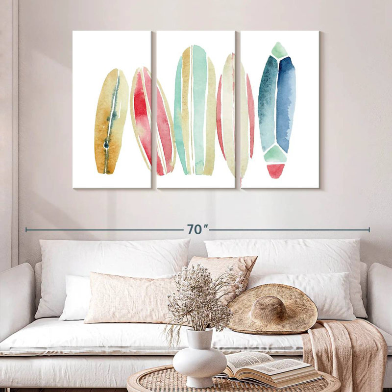 Planches de surf en rangée Senne, H 32 po x l 50 po