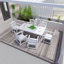 Ensemble de 2 fauteuils d'extérieur Rountree-712413857