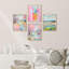 «Vibrant Landscape And Pineapple Colorful», impression sur papier encadrée de 4 pièces-97782386-97782387