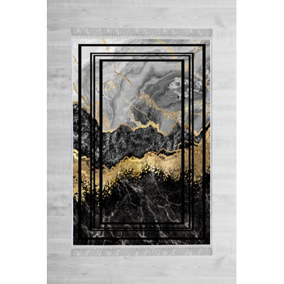 Luxurious Hall Carpet, 100% Velvet Fabric, 31.5 x 59.1 Inches | Non-Slip Cotton Sole, Pile Height: 0.4 Inches | Antibacterial & Machine Washable, 3D Digital Printing | Elegant Design for Living Room & Entryway