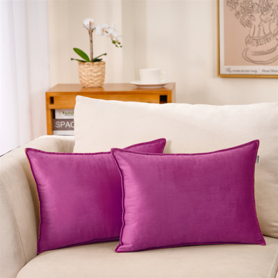 Velvet Reversible Throw Pillow