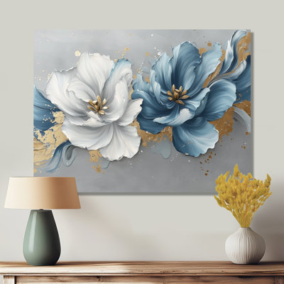 Tulipes bleues et or bleues