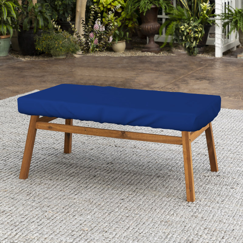 Couvercle de table rectangulaire pour patio, H 5 po x l 100 po x P 50 po, Bleu