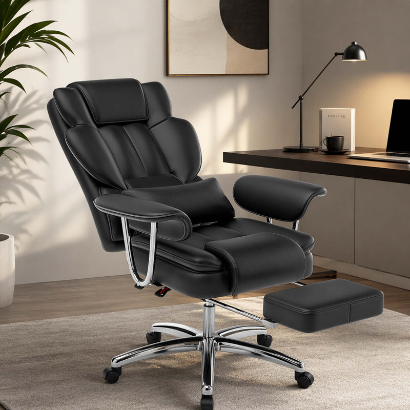 Chaise de bureau confortable et ergonomique avec des caractéristiques avancées pour une productivité accrue, Noir