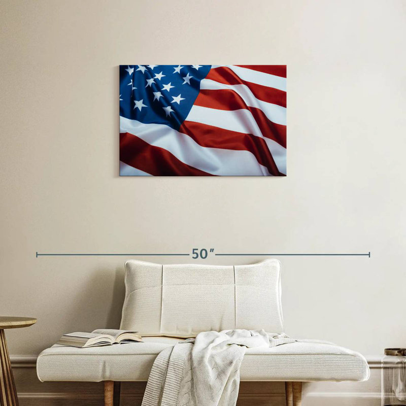 Drapeau américain Borges, H 20 po x l 30 po