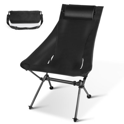 Ultralight Carbon Fiber Camping Chair – Durable Foldable Backpacking Chair with Rugged CORDURA Fabric and High-Back Comfort
