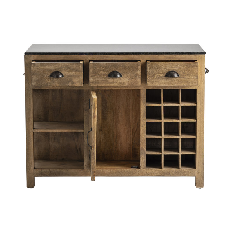 Îlot de cuisine avec plateau en granite Ston Easton