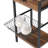 Table de chevet 1 tiroir en acier brun