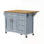 Versatile Kitchen Island With Drop Leaf, Embossed Texture, And Multiple Storage Options For Enhanced Organization And Functionality