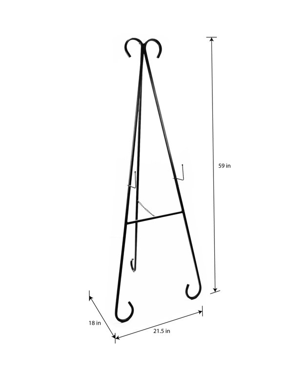 17 Stories Pitanga Metal Extra Large Free Standing Adjustable Display Stand  Easel with Foldable Stand & Reviews