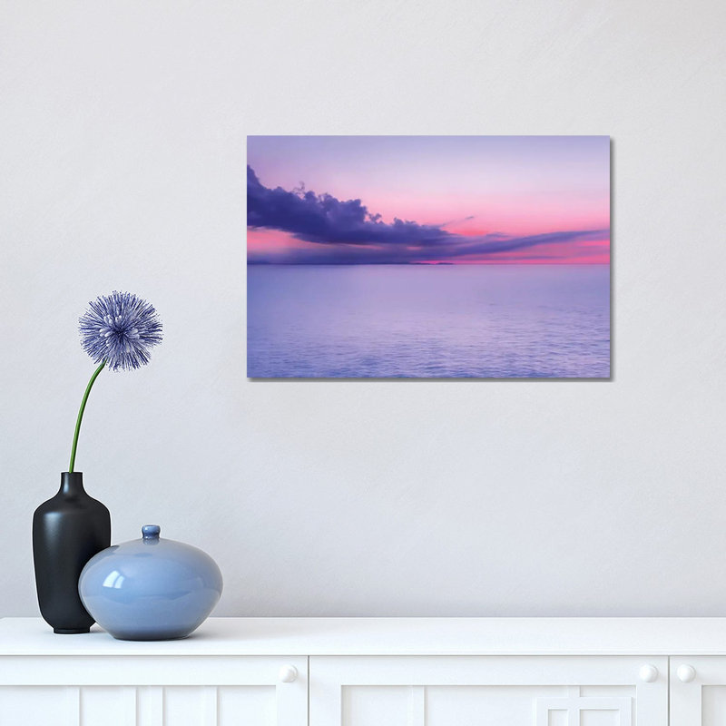 Sunset Indigo Mood by Beli - Wrapped Canvas Print, 30.48 cm H x 45.72 cm W