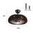 20"  Modern Farmhouse Ceiling Fan With Lights And Remote Control For Bedroom
