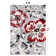 Rooshi Floral Gray/Red Area Rug
