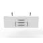 Ensemble de meuble-lavabo double mural 60 po Russett-240086611-240086623-263340086