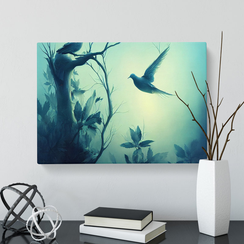 Beguiling Dove Bird - Wrapped Canvas, 40cm H x 60cm W x 3cm D