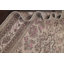 Tapis décoratif beige en laine de conception unique 6 pi 11 po x 10 pi 4 po noué à la main