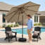 Parasol de patio 9 pi avec base-133047204