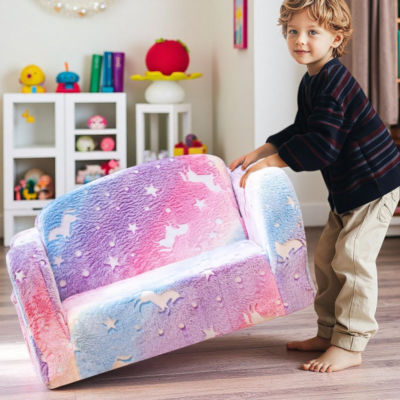Boneless Compression 2-In-1 Comfy Couch, Glow In The Dark Floor Bed, Modular Convertible Sofa Furniture, Foldable Chair Sofa For Playroom