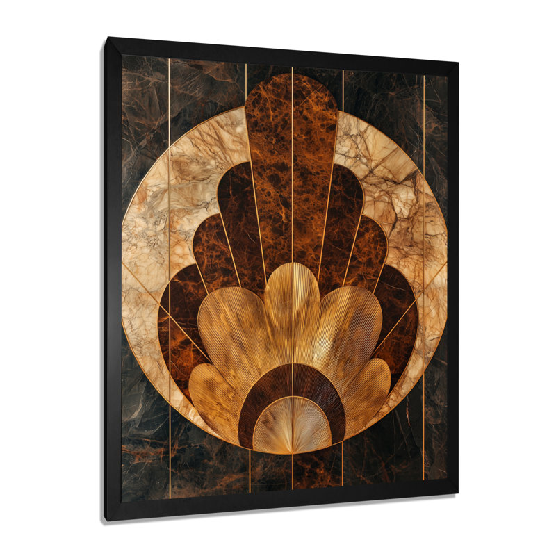 Griffith - Abstract Wall Art Prints, H 44 po x l 34 po, Noir, noir, noir, noir, Reproduction encadrée sans passe-partout
