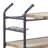 Brantley Oak & Sandy Black Finish Serving Cart