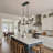 Candle Style 6 - Light Linear Kitchen Island Pendant Dining Room Chandelier