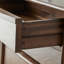 Commode d'appoint simple en noyer noir