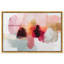 Décoration murale encadrée rose bourgogne Smear III par Art Remedy, cadre argenté, 54 x 36-2094637178-2094923201