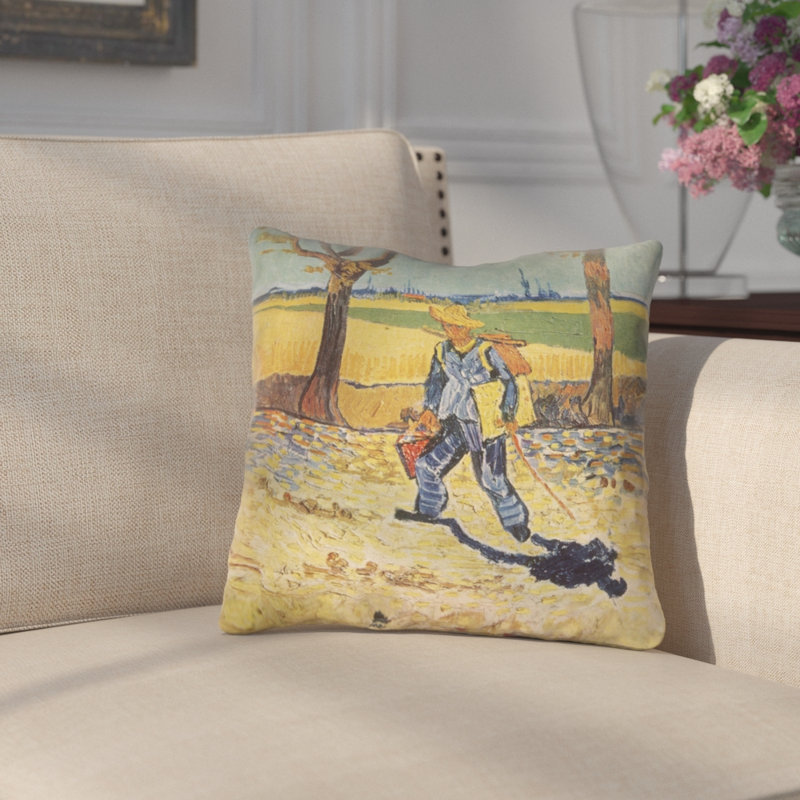 Housse de coussin d'intérieur Vincent Van Gogh, 14 po x 14 po
