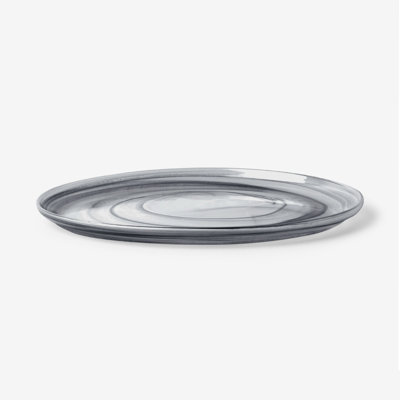 Nocturne Set of 6 Dinner Plates, Black, 28cm