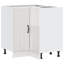 Armoire de coin de cuisine en bois d'ingénierie blanc moyen Vidaxl-136874857