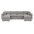 6 - Piece Corduroy Sectional