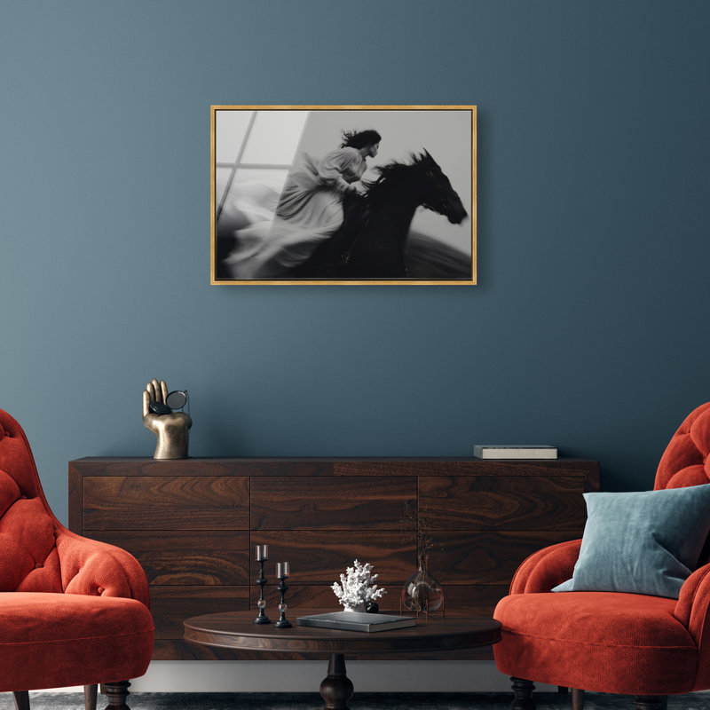 Spirit in Motion High-Gloss Frameless Acrylic Glass Wall Art Animals Print by Oliver Gal, Ready to Hang, 15 x 10, 31"H x 46"W