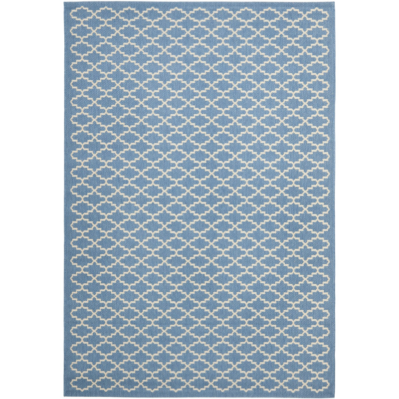 Herefordshire Performance Geometric Indoor/Outdoor Area Rug, Rectangle 4' x 5'7"